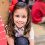 Preschool girl smiling for the camera